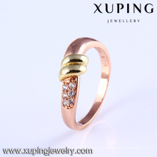 C209155-11776 Xuping joyería de moda de China al por mayor multicolor diseños de anillos de oro de lujo anillos de cristal joyería del encanto para las mujeres